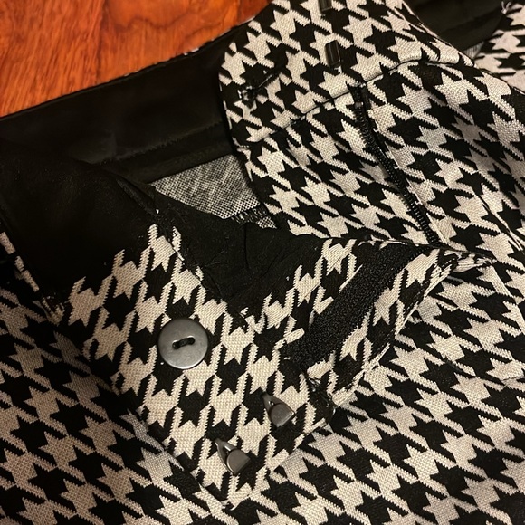 Express Hoodstooth pattern Pants. Stretch plus, skinny midrise size 4R New NTAG - Picture 5 of 8